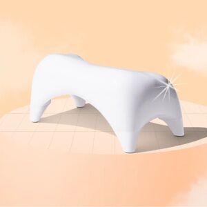 TUSHY White Bathroom Stool